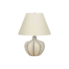 Monarch Specialties - Luminaire - 21 po H Lampe De Table - Résine Crème - Abat-Jour Ivoire / Crème - Transitionnel-Éclairez n'importe quelle pièce avec cette lampe de table en résine crème, élégante et polyvalente, de 21 pouces de haut, dotée d'une base en forme de gourde, surmontée d'un abat-jour empire en lin ivoire classique et d'un embout rond en métal argenté