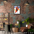 Connor McDavid Edmonton Oilers Skating sur toile - Toile encadree - 22" x 31"-Sous licence officielle de la LNH et de l'AJLNH
