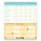 Blueline - 2025-2026 Calendrier Magnétique Fridgeplanner - 14 po x 13-1/2 po - Anglais-Support arrière magnetisé et renforcé