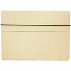 JAM Paper - Étui de transport pour dossiers minces avec élastique - 9 1/4 x 1/2 x 12 1/2 - Kraft naturel-Mallette de transport en papier kraft naturel