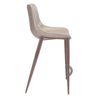 Zuo - Magnus Tabouret de comptoir - Brun/Noyer - Ensemble de 2-Dimensions: 21,7 po L x 20,7 po L x 39,8 po H