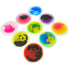 Kore Design - Dalles de sol liquides - Couleurs assorties - Disque - 12 po - Ensemble de 9-Dansez, jouez et apprenez : ces dalles sensorielles en forme de disque enfermées dans du liquide sont durables, résistantes aux déchirures et aux fuites, garantissant une résistance aux jeux, à la danse et aux sauts. Avec un dos antidérapant, elles restent bien en place pendant le jeu