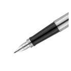 Parker − Stylo plume Jotter − acier inoxydable avec bordure chromée − plume moyenne − encre bleue-5