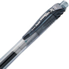 Pentel – Stylo gel rétractable EnerGel-X Pointe aiguille – 0,5 mm – Encre noire – Paquet de 12-Longueur d'écriture 550m.