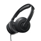 Casque d'écoute à limitation du volume Cassette Junior de Skullcandy - Noir-Casque d'écoute avec oreillettes moelleuses en similicuir offrant un confort durable
