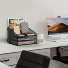 ShoppingAll - Organisateur de bureau avec plateau à papier à 3 niveaux et 2 sections verticales-6