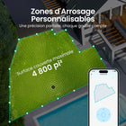 Aiper - IrriSense N2 Système d'arrosage intelligent pour pelouse avec carte d'arrosage personnalisée contrôlée par application - 4800 pieds carrés-Conçu pour durer dans des conditions extérieures réelles : fabriqué à partir de matériaux résistants à la température pour supporter les intempéries, avec une garantie de 24 mois pour des performances durables