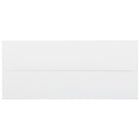 JAM Paper Enveloppes livret Strathmore avec fermeture gommée, fini toilé, 4 1/8 x 9 1/2 po, blanc brillant, 1000/pqt-Blanc brillant