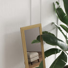 HOMCOM - Miroir pleine longueur - 14,6 po l x 61,8 po H - marron-Finition couleur pure qui s’intègre facilement dans votre chambre, salon ou couloir 