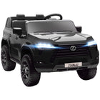 Qaba - Voiture électrique sous licence Lexus GX550 12V avec 2 places assises - noir-Le Lexus GX550 sous licence officielle offre une expérience de conduite réaliste et luxueuse 