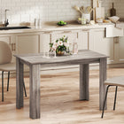 HOMCOM - Table à manger moderne 47 po avec effet bois - gris clair-Design compact adapté aux petits espaces avec style et fonctionnalité 