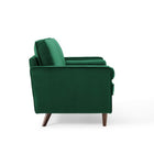 Modway - Valour Performance Velvet Loveseat - Vert-Expéditions dans une boîte pratique