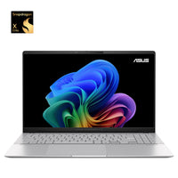 ASUS - Ordinateur portable Vivobook S15 15,6" Copilot+ - Snapdragon X Elite - SSD 1 To - RAM LPDDR5X 16 Go - Windows 11 Famille - Argent-Microsoft Copilot dans Windows 11 facilite les tâches complexes. Obtenez des réponses, créez des images, résumez des textes et plus! Libérez votre créativité grâce à la puissance de l’assistance intelligente. La touche Copilot intégrée vous permet de plonger dans les outils d’IA alimentés par Windows en un seul clic