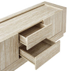 Modway - Hollis 59 po Travertin Meuble TV, Travertin-9