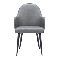 Zuo - Silloth Chaise de salle à manger - Gris-Confort moelleux et rembourrage durable