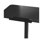 Seville Classics - 25,6 po W Chariot de bureau mobile inclinable à vérin pneumatique - Noir-Supporte un poids total allant jusqu à 16 kg réparti uniformément