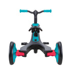 Globber - Tricycle Explorer – Sarcelle-Le EXPLORER TRIKE 4-en-1 se transforme facilement en 4 modes : tricycle bébé (10-36M), tricycle assisté (18-36M), tricycle d’apprentissage (24-36M) et draisienne (2-5Y)