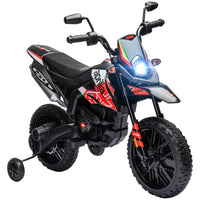 Qaba - Moto électrique pour enfants sous licence Aprilia 12V à batterie - rouge-L'autorisation Aprilia renforce l'authenticité et l'attrait de la moto 