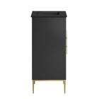 Modway - Awaken 18" Vanette de salle de bain - Noir noir-Matchs non inclus
