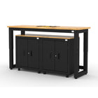 Cat - Ensemble d’armoires de garage (PAA) incluant 2 armoires de base et un établi de 72 po-Rangement verrouillable sécurisé : Système de verrouillage intégré à 3 points avec clé pour protéger et organiser outils et fournitures.