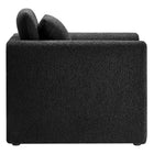 Modway - Waverly Boucle Tapis Fauteuil - Noir-Livré entièrement assemblé