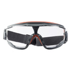 3M - Lunettes de protection à coque antibuée - Monture grise et rouge-Offertes avec le Revêtement antibuée Scotchgard préappliqué