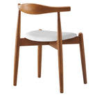 Modway - Stalwart Restauration Fauteuil d’appoint - Blanc noyer foncé-7
