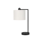 Monarch Specialties - Luminaire - 19 po H Lampe De Table - Port Usb Inclus - Métal Noir - Abat-Jour Ivoire / Crème - Moderne-Élevez votre espace avec cette lampe de table moderne et élégante de 19 pouces de haut en métal noir, avec le bras mince tenant un abat-jour en tissu ivoire, parfait à placer dans un bureau, un salon ou une chambre