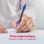 Staples - Stylo gel rétractable ProGel - pointe Moyenne - 0,7 mm - encre bleue - Paquet de 4-stylo à pointe Moyenne de 0,7 mm pour une utilisation quotidienne