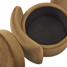 Modway - Nebula Velours Performance Rembourré Ottoman - Cognac-9