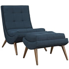 Modway - Ramp Tissu rembourré Ensemble de chaise longue - Azure-Fauteuil lounge moderne
