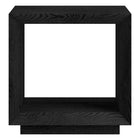 Hudson&Canal - Table d'appoint rectangulaire Evie  56 cm de largeur - grain noir-La table est fabriquée à partir de matériaux MDF de haute qualité et durables