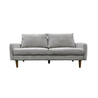 Brassex - Canapé 3 places 635874 Jodie - gris-Revêtement en tissu 100 % polyester