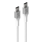 Scosche - chargeur rapide USB-C PowerVolt 20 watts avec câble tressé de 1,8 m - blanc -Son cable tresse de 1,8m (5 pi) lui confere plus de flexibilite, de resistance et durability, et il ne s'emmele pas