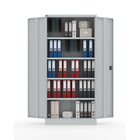 Ceha Canada - Armoire de rangement métallique RTA - 36 po L x 77 po H - Gris clair-5