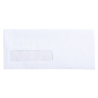 SupremeX Enveloppes E.Z. Open avec fenêtre – no 10 – 24 lb − 4 1/8 po x 9 1/2 po − Blanc − paquet de 500-Enveloppes E.Z. Open no 10 avec fênetres