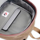Hilroy - Sac à dos Hockey Canada Crest, Brun-Logo en relief sur pièce en cuir cousu sur la pochette avant 