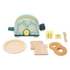 Manhattan Toy - Ensemble de cuisine Toasty Turtle-Tranches de bagel, couteau à beurre et morceaux de beurre qui collent ensemble