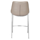 Zuo - Magnus Tabouret de comptoir - Brun/Silver - Ensemble de 2-Garantie limitée de 3 ans