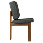 Modway - Alba Rembourrage sans bras Chaises de salle à manger Ensemble de 2 - Charbon de bois-7