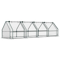 Outsunny - serre portable mini 12 pi x 3 pi x 3 pi, transparent- Serre avec tubes en acier de haute qualité et housse en plastique  
