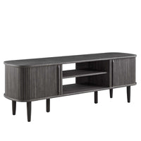 Modway - Contour 55 po Meuble TV, Fusain-Meuble téléviseur moderne du milieu du siècle