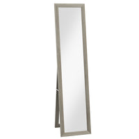 HOMCOM - Miroir pleine longueur - 14,6 po l x 61,8 po H - gris-Miroir pleine taille pour montrer votre look complet 
