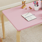 Qaba - Ensemble table et 2 chaises pour enfants, table et chaises pour tout-petits, mobilier multi-activités pour jouer - rose-Plusieurs options de couleurs pour créer un espace personnalisé pour votre enfant  
