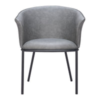 Zuo - Garston Chaise de salle à manger - Gris-Confort moelleux et matériaux durables