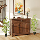 HOMCOM - Arbre de bambou artificiel 4 pi pour décoration intérieure de la maison - vert - lot de 2-Pots de pépinière solides offrant une base stable 