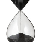Gry Mattr - Sablier de bureau de - 30 minutes - Noir-Verre transparent