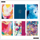 The Happy Planner - Planificateur daté grand format 2026–2027 à reliure à disques - 11-1/2 po x 10-1/4 po - Expression abstraite-S’harmonise parfaitement avec les autres articles de la collection Abstract Expression