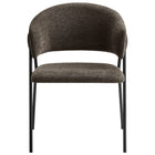 Modway - Nella Rembourré Chenille à bruyère Chaises de salle à manger Ensemble de 2 - Java Black-9