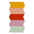 General Supply Goods + Co - Bloc-notes ondulé -Forme découpée ondulée avec bords colorés superposés